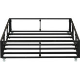 Vintage Series Twin Metal Trundle in Distressed Black