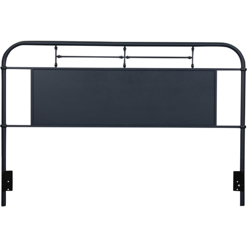 Vintage Series King Headboard in Distressed Navy Blue Metal