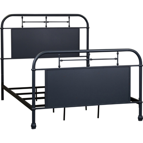 Vintage Series Full Bed in Distressed Navy Blue Metal