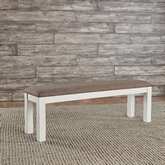 Brook Bay Dining Bench in Grey Linen