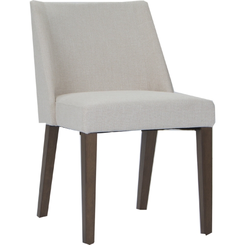 Nido Dining Chair in Walnut & Light Tan Fabric (Set of 2)