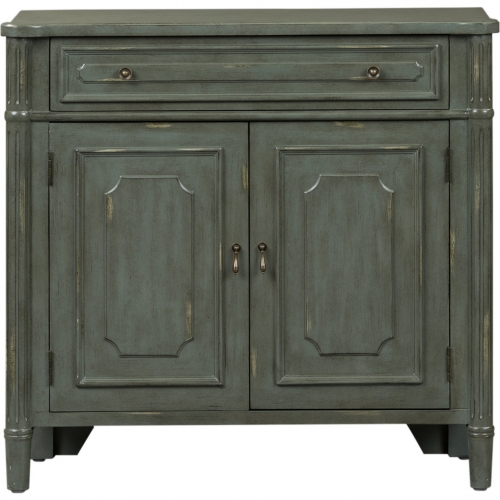 Madison Park Accent Cabinet in Gray w/ White Rub