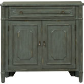 Madison Park Accent Cabinet in Gray with White Rub