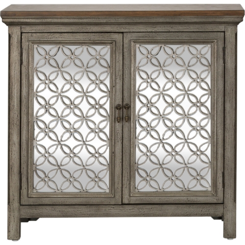 Westridge 2 Door Accent Cabinet in Wire Brushed Gray