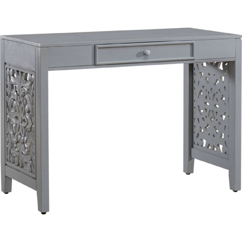 Trellis Lane Accent Writing Desk in Weathered Grey Finish Wood