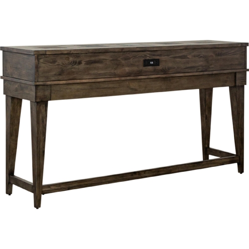 Arrowcreek Console Bar Table in Wood & Slate