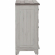 River Place Accent Cabinet in Distressed Riverstone White & Tobacco Brown Finish