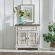 River Place Accent Cabinet in Distressed Riverstone White & Tobacco Brown Finish