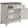 River Place Accent Cabinet in Distressed Riverstone White & Tobacco Brown Finish