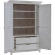 River Place Armoire in Distressed Riverstone White & Tobacco Brown Finish