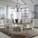 River Place 90" Dining Table in Distressed White & Tobacco Brown Finish