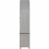 River Place Curio Cabinet in Distressed White, Brown & Seeded Glass
