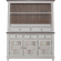 River Place Server & Hutch in Distressed Riverstone White & Tobacco Brown Finish