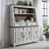 River Place Server & Hutch in Distressed Riverstone White & Tobacco Brown Finish