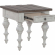River Place End Table in Distressed Riverstone White & Tobacco Brown Finish