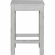 River Place Console Stool in Distressed Riverstone White Finish