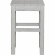 River Place Console Stool in Distressed Riverstone White Finish