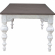 River Place 90" Dining Table in Distressed White & Tobacco Brown Finish