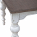 River Place 90" Dining Table in Distressed White & Tobacco Brown Finish