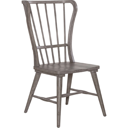 River Place Windsor Back Dining Chair in Distressed Riverstone Gray