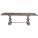 River Place 102" Trestle Dining Table in Distressed Gray & Tobacco Brown Finish