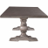 River Place 102" Trestle Dining Table in Distressed Gray & Tobacco Brown Finish