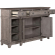 River Place Breakfront Server in Distressed Gray & Tobacco Brown Finish