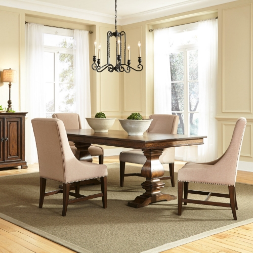 Armand 5 Piece Dining Set in Antique Brownstone