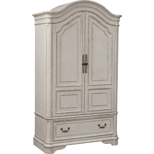 Magnolia Manor Armoire in Antique White