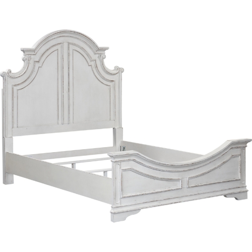 Magnolia Manor King Panel Bed in Antique White