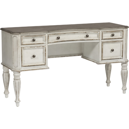 Magnolia Manor Bedroom Vanity Desk in Antique White