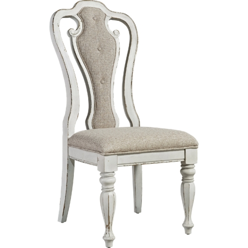 Magnolia Manor Splat Dining Chair in Antique White (Set of 2)