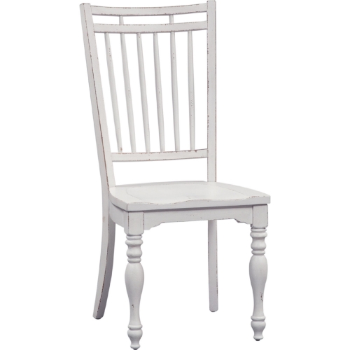 Magnolia Manor Spindle Dining Chair in Antique White (Set of 2)