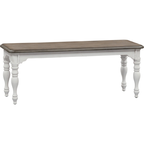 Magnolia Manor Dining Bench in Antique White