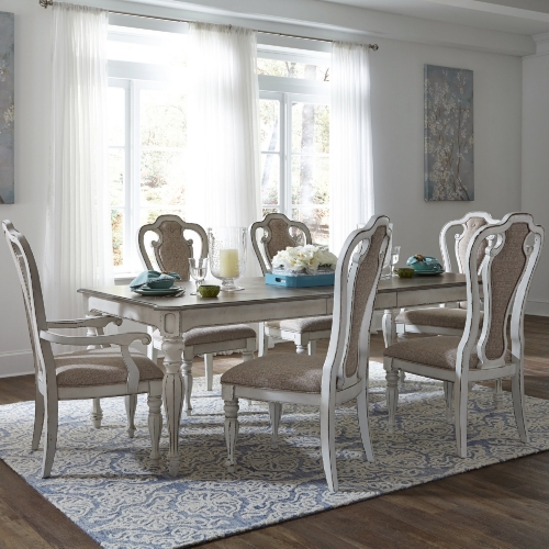 Magnolia Manor 7 Piece Dining Set in Antique White