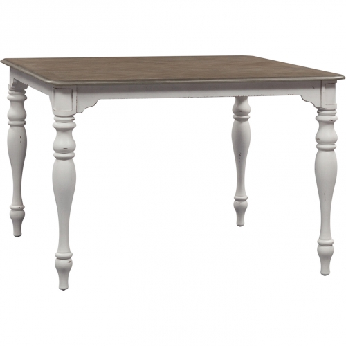 Magnolia Manor 54" Gathering Dining Table in Antique White