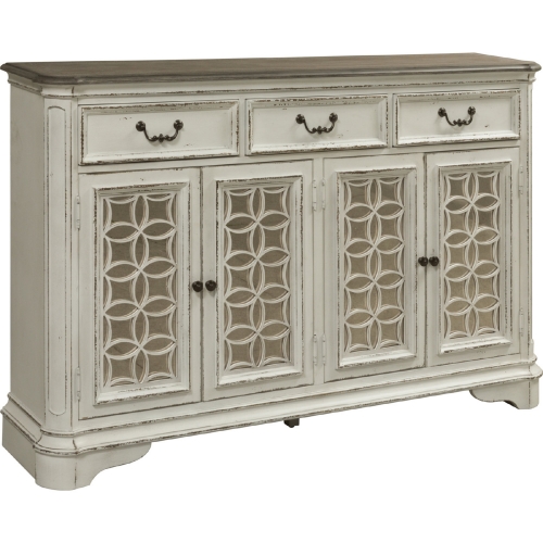 Magnolia Manor Hall Buffet in Antique White