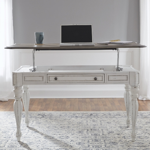 Magnolia Manor Lift Top Writing Desk in Antique White