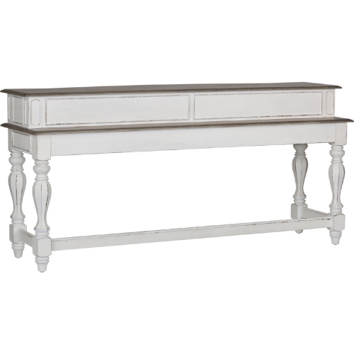 Magnolia Manor Bar Table in Antique White Finish