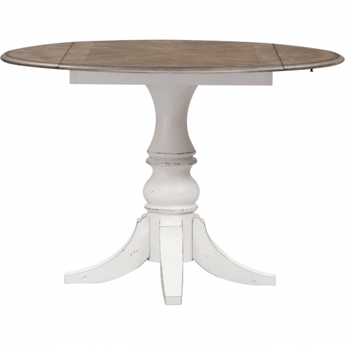 Magnolia Manor 44" Drop Leaf Dining Table in Antique White