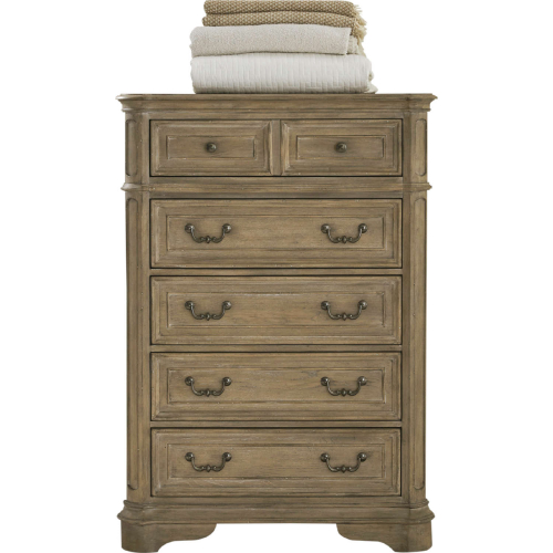 Magnolia Manor 5 Drawer Chest in Weathered Bisque