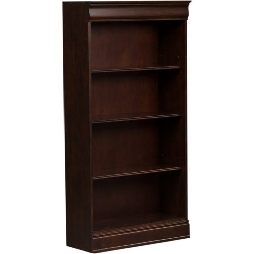 Brayton Manor Jr Executive 60" Bookcase in Cognac Finish