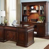 Brayton Manor 5 Piece Jr Executive Desk Set in Cognac Finish