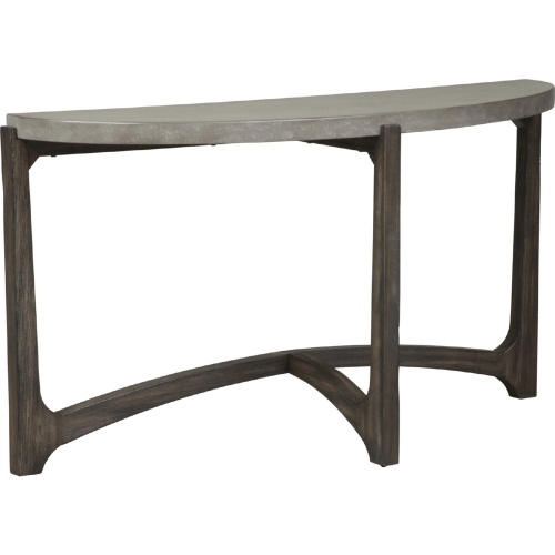 Cascade Sofa Table in Brushed Brown & Concrete