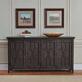 Paradise Valley Hall Buffet in Saddle Brown Finish