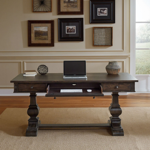 Paradise Valley Writing Desk in Saddle Brown Finish