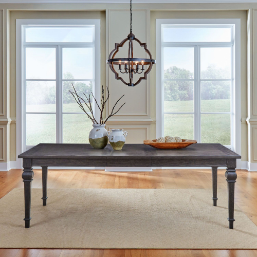 Paradise Valley 90" Dining Table in Saddle Brown Finish