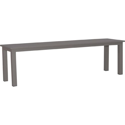 Plantation Key Outdoor Dining Bench in Granite Gray