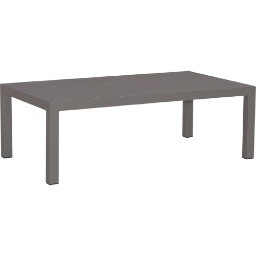 Plantation Key Outdoor Coffee Cocktail Table in Granite Gray