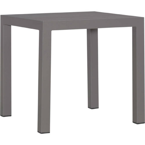 Plantation Key Outdoor End Table in Granite Gray